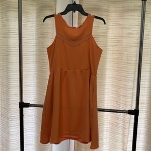 Orange mini dress, gently used